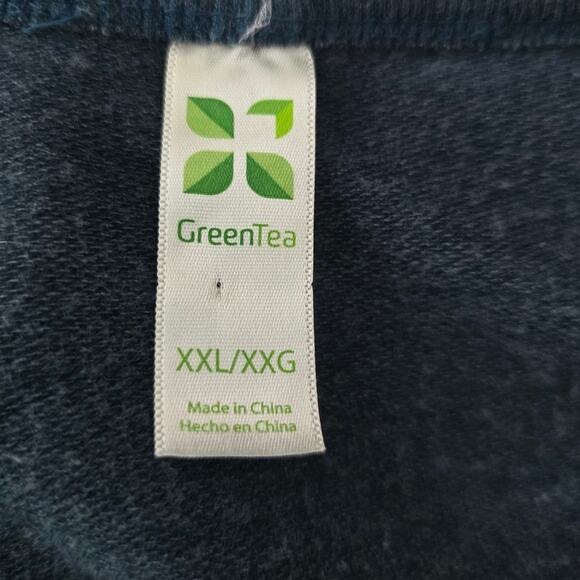 Green Tea Tie Dye Lavender Teal White Women's Soft Winter Sweatshirt XXL - Picture 4 of 5